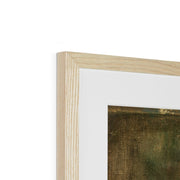 Woman Leaning on a Chair Framed & Mounted Print