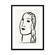 Woman's head Framed & Mounted Print