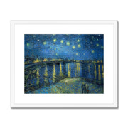 Starry Night Over the Rhone Framed & Mounted Print