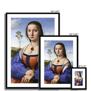 Portrait of Maddalena Strozzi Doni Framed & Mounted Print