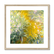 The Path through the Irises Framed & Mounted Print