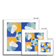 Green Squares (from series, the Mathematical Basis of the Arts) Framed & Mounted Print