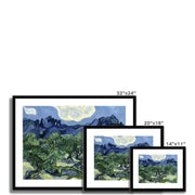 Olive Trees with the Alpilles in the Background Framed & Mounted Print