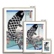 Utagawa Hiroshige's Suidobashi Bridge and Surugadai Framed & Mounted Print