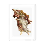 Aesthetic Sandro Botticelli's woman illustration Framed & Mounted Print
