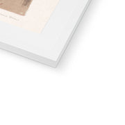 Mother with baby in front of a window Framed & Mounted Print