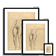 Figure Study and Detailed Studies Framed & Mounted Print
