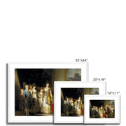 Los infantes Carlos María Isidro, Francisco de Paula, Carlota Joaquina, María Josefa, María Luisa, Gabriel Antonio, Carlos Luis. También se observa a Luis de Etruria, esposo de María Luisa Framed & Mounted Print