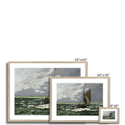Claude Monet's Seascape, Storm Framed & Mounted Print