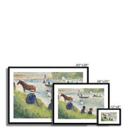 Horse and Boats Framed & Mounted Print