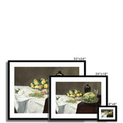 Still Life with Melon and Peaches Framed & Mounted Print