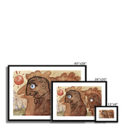 Caricature of Leo Gestel and his wife Framed & Mounted Print