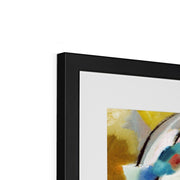 Painting with Green Center Framed & Mounted Print