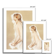 Splashing Figure Framed & Mounted Print