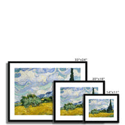 Wheat Field with Cypresses Framed & Mounted Print