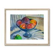Fruit Dish on a Garden Chair Framed & Mounted Print