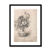 Flowers in a Pitcher Framed & Mounted Print