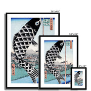 Utagawa Hiroshige's Suidobashi Bridge and Surugadai Framed & Mounted Print