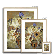 Etruscan Vase with Flowers Framed & Mounted Print