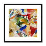 Painting with Green Center Framed & Mounted Print