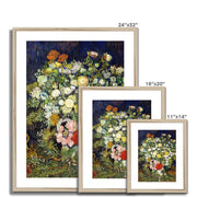 Bouquet of Flowers in a Vase Framed & Mounted Print