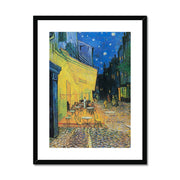 Café Terrace at Night Framed & Mounted Print