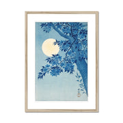 Blossoming Cherry on a Moonlit Night Framed & Mounted Print