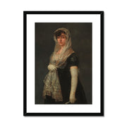 Young Lady Wearing a Mantilla and Basquina Framed & Mounted Print