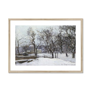 Snow at Louveciennes Framed & Mounted Print