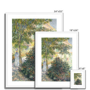 Camille Monet in the Garden at Argenteuil Framed & Mounted Print