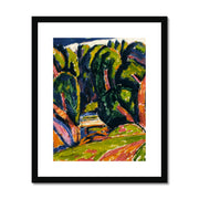 Red Tree Framed & Mounted Print