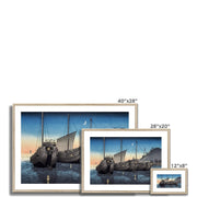 Junks in Inatori Bay, Izu Framed & Mounted Print