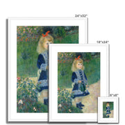 A Girl with a Watering Can Framed & Mounted Print