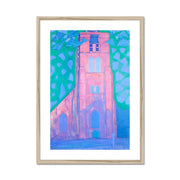 Church tower at Domburg Framed & Mounted Print