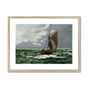 Claude Monet's Seascape, Storm Framed & Mounted Print