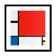 Composition with Red, Blue, and Yellow Framed & Mounted Print