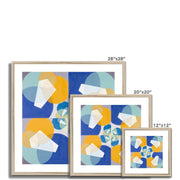 Green Squares (from series, the Mathematical Basis of the Arts) Framed & Mounted Print