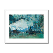 Arrival of the Normandy Train, Gare Saint-Lazare Framed & Mounted Print
