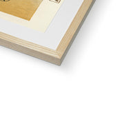 Ukiyo-e illustration, Macaw on Pine Branch Framed & Mounted Print