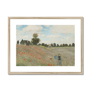 The Poppy Field near Argenteuil Framed & Mounted Print