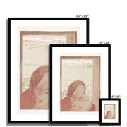 Mother with baby in front of a window Framed & Mounted Print