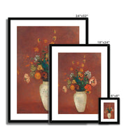 Bouquet in a Chinese Vase Framed & Mounted Print