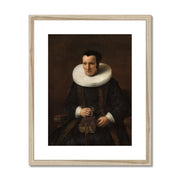 An Old Lady with a Book Framed & Mounted Print