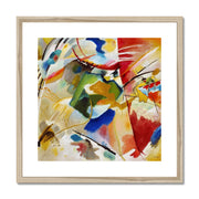 Painting with Green Center Framed & Mounted Print