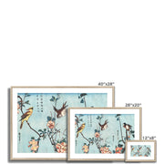 Japanese birds and flowers Framed & Mounted Print