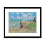 Cliff Walk at Pourville Framed & Mounted Print