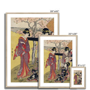 Gotenyama no Hanami Hidari Framed & Mounted Print