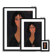 Jeune femme a la rose (Margherita) Framed & Mounted Print