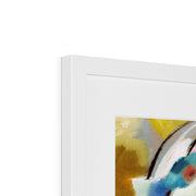 Painting with Green Center Framed & Mounted Print