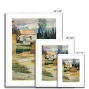 Landscape near Arles Framed & Mounted Print